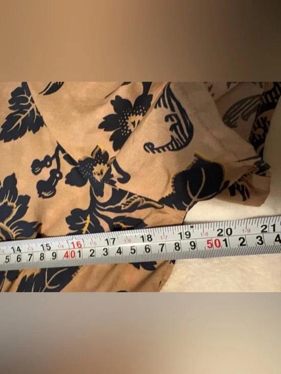 ANTHROPOLOGIE The Somerset Floral Maxi Dress Large L flowy tiered cotton summer - Picture 6 of 12